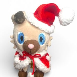 Pokemon Plush Holiday Rockruff Pokemon Center Christmas 2017 Japan Limited Bell